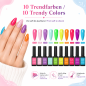 Preview: 10er UV Nagellack Gel Set Rainbow Shine